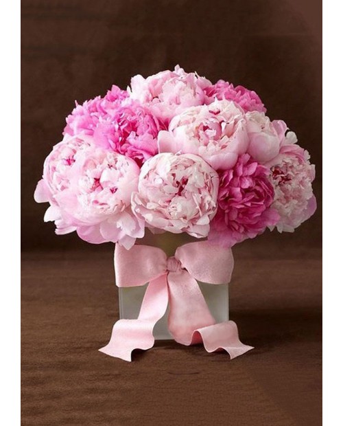 Peonies with Ribbon WD003