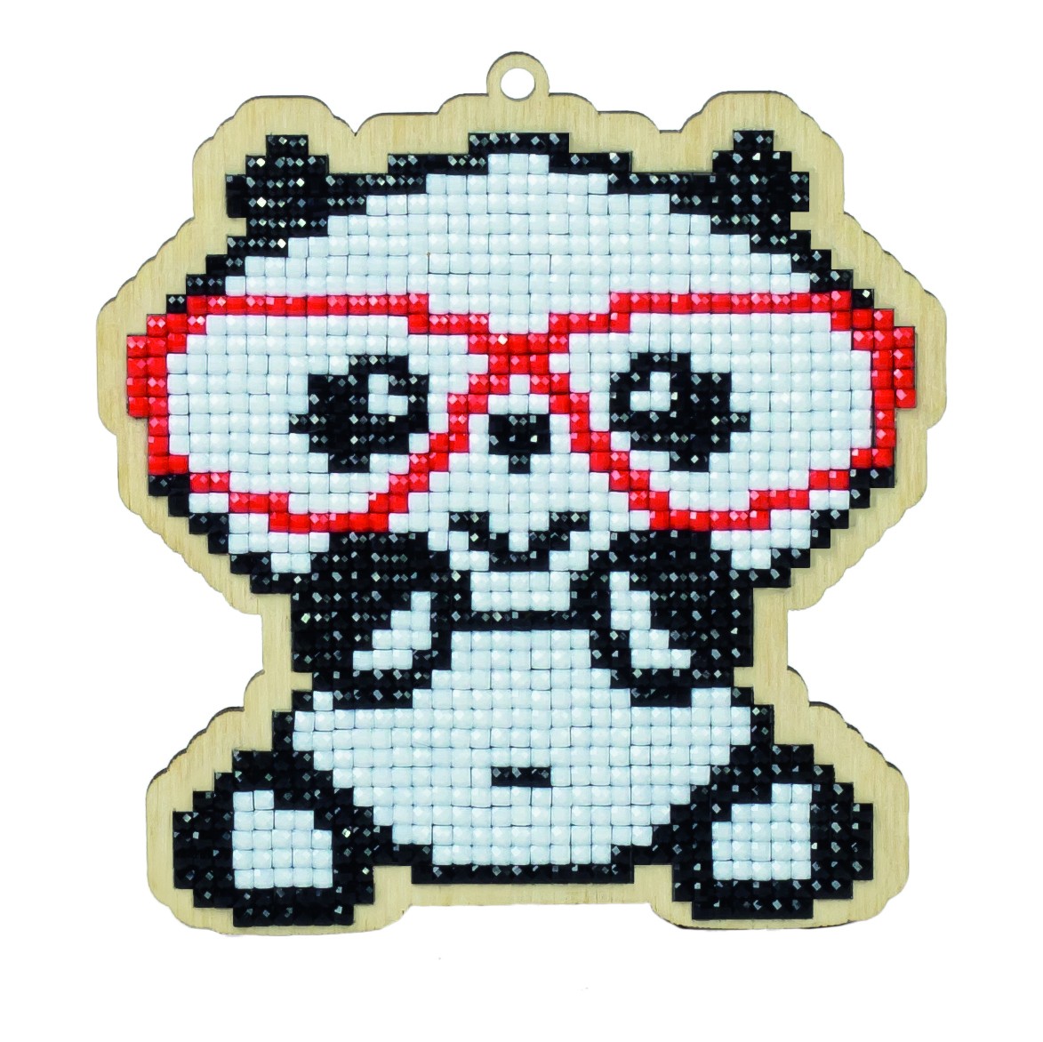 Glasses holder perler Hama fuse beads panda heart