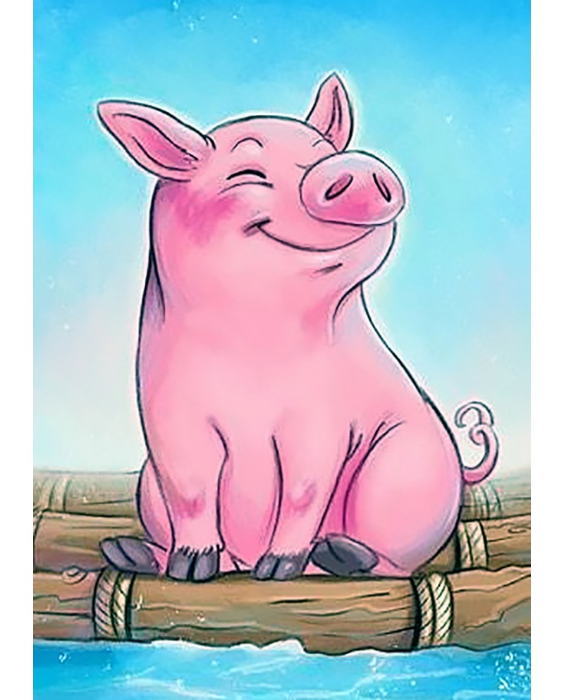 Картинка свиньи для срисовки