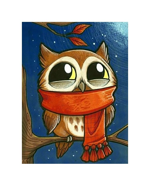 WD2363 Owlet with Scarf