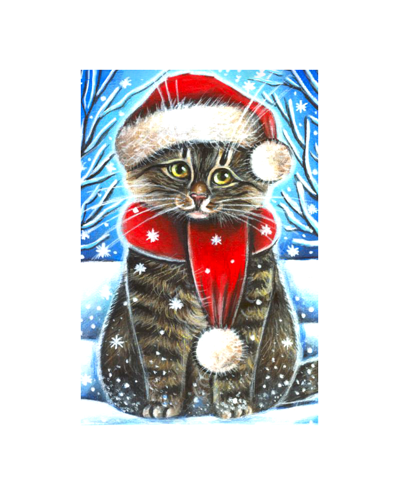 Christmas Cat WD2436