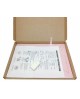 Wizardi 3D Papercraft Kit Lips Pink/Crimson PP-1GUB-2MP