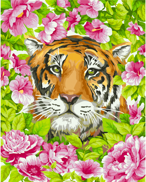H099 Romantic Tiger