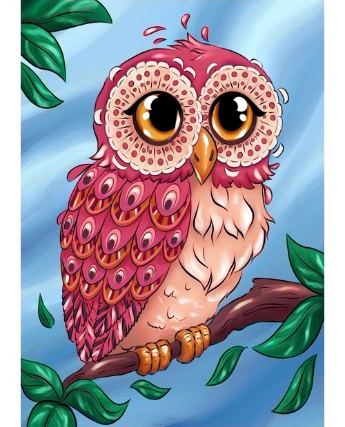 Colourful Owl WD2491