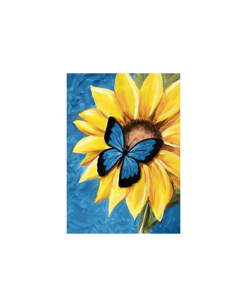 Butterfly and Sunflower WD031